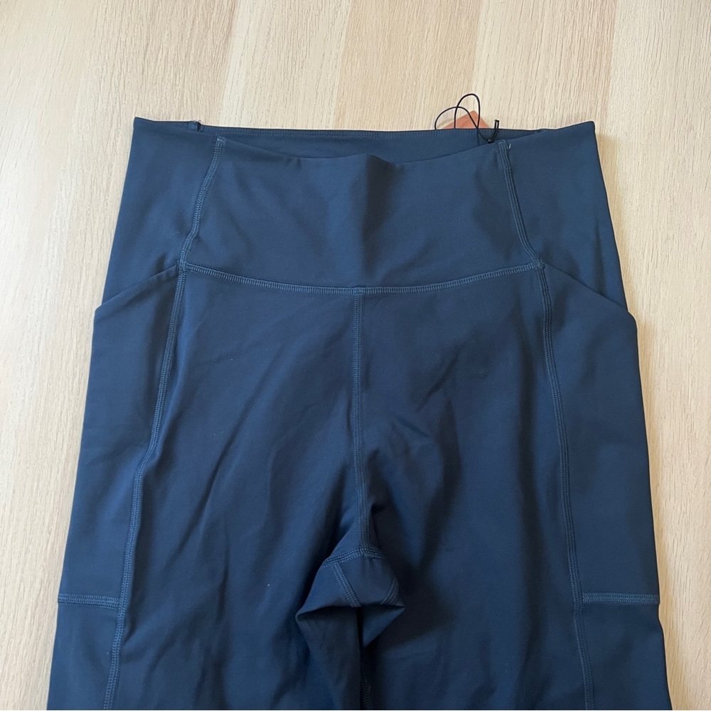 Girlfriend Collective Navy Blue High-Waisted Compressive Pocket Legging XL NWT - Picture 3 of 6